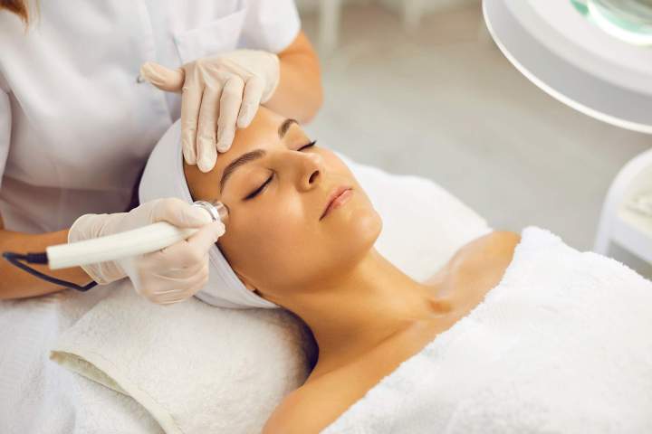 Book a deep cleaning session with a chemical peel.